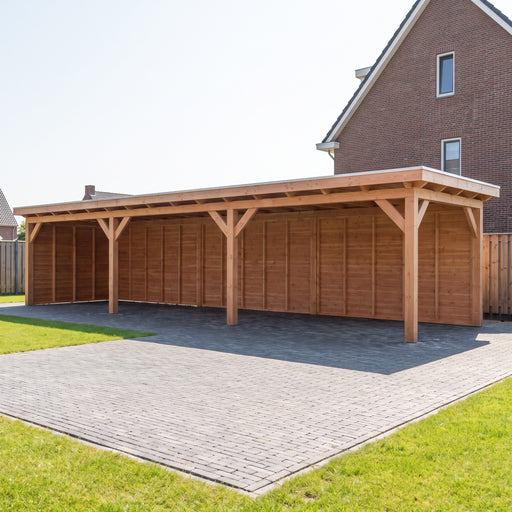 Douglas Overkapping Landelijk - 1080x305cm - Volledig op Maat - sfeerfoto