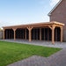 Douglas Overkapping Landelijk Zwart - 1080x305cm - Volledig op Maat - sfeerfoto