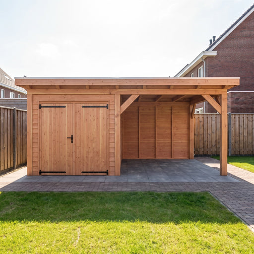 Douglas Overkapping Landelijk - 545x370cm - Volledig op Maat - sfeerfoto