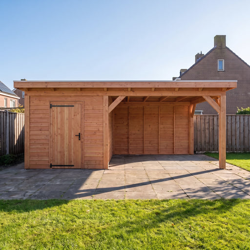 Douglas Overkapping Landelijk - 610x370cm - Volledig op Maat - sfeerfoto
