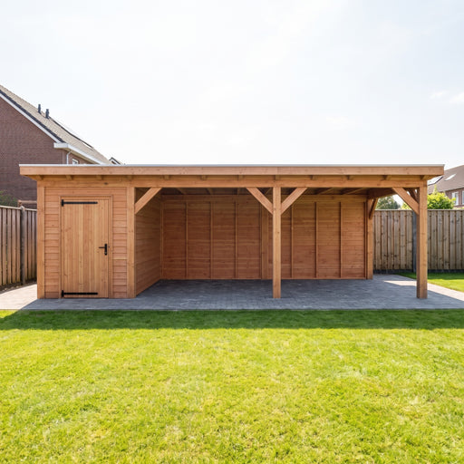 Douglas Overkapping Landelijk - 775x370cm - Volledig op Maat - sfeerfoto