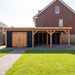 Douglas Overkapping Landelijk Zwart - 845x370cm - Volledig op Maat - sfeerfoto