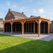 Douglas Overkapping Landelijk Zwart - 890x370cm - Volledig op Maat - sfeerfoto