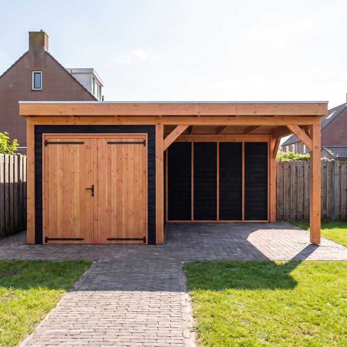 Douglas Overkapping Calabri Zwart - 550x335cm - sfeerfoto