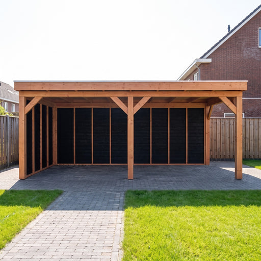 Douglas Overkapping Milano Zwart - 605x335cm - sfeerfoto
