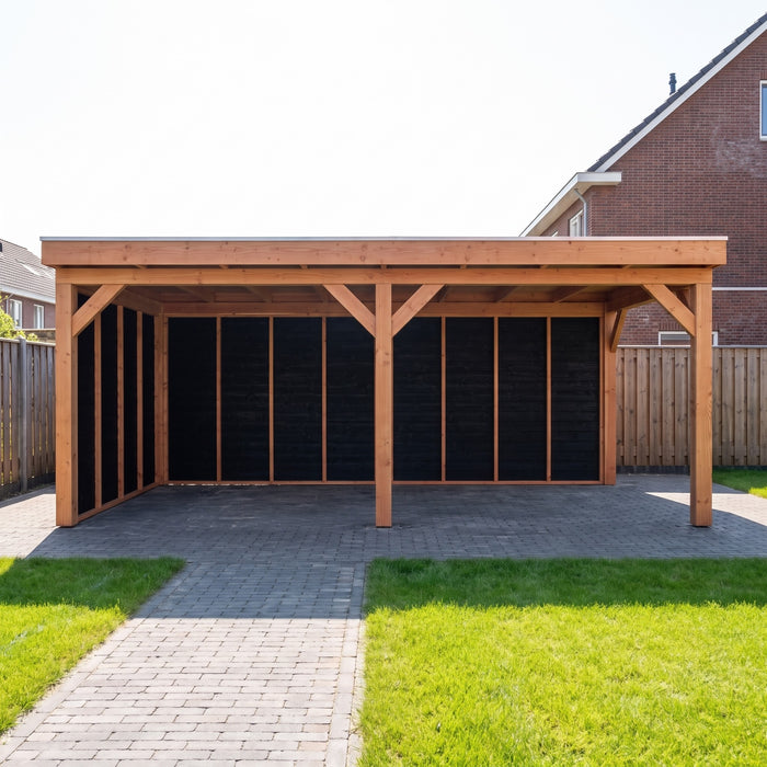 Douglas Overkapping Milano Zwart - 605x335cm - sfeerfoto