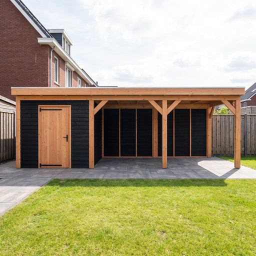 Douglas Overkapping Como Zwart - 740x335cm - sfeerfoto