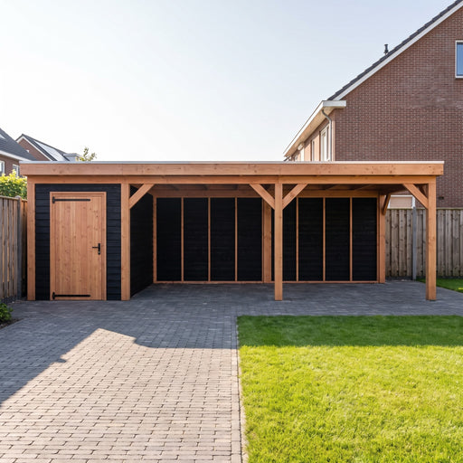 Douglas Overkapping Garda Zwart - 780x335cm - sfeerfoto