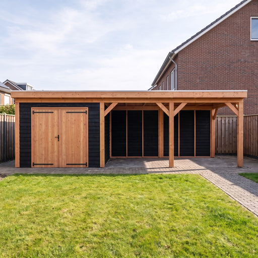 Douglas Overkapping Monza Zwart - 790x335cm - sfeerfoto