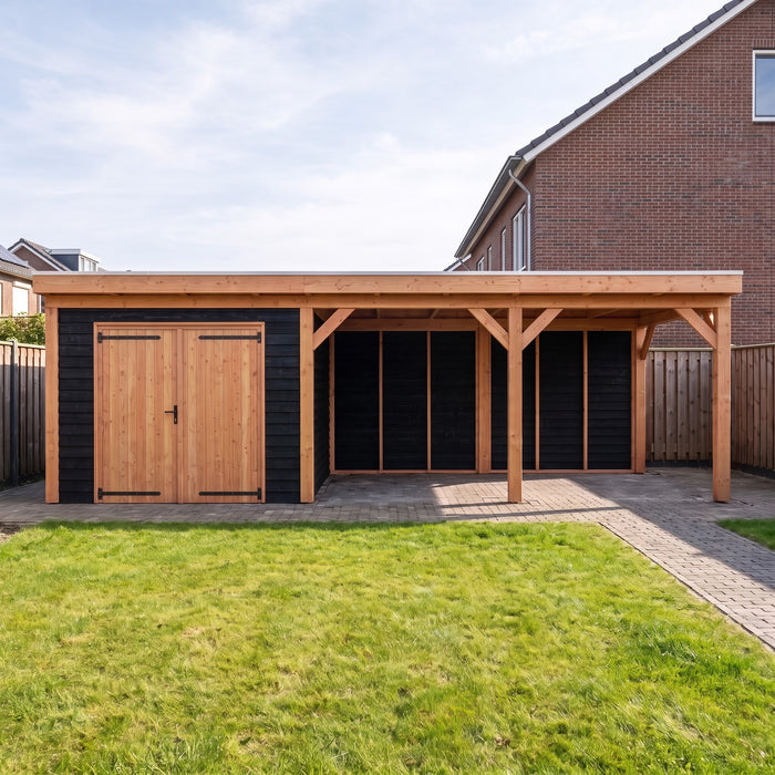 Douglas Overkapping Monza Zwart - 790x335cm - sfeerfoto