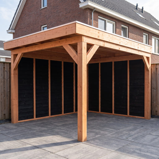 Douglas Overkapping Prato Zwart - 315x395cm - sfeerfoto