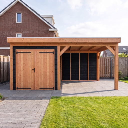 Douglas Overkapping Sann Zwart - 550x395cm - sfeerfoto