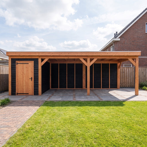 Douglas Overkapping Lago Zwart - 780x395cm - sfeerfoto