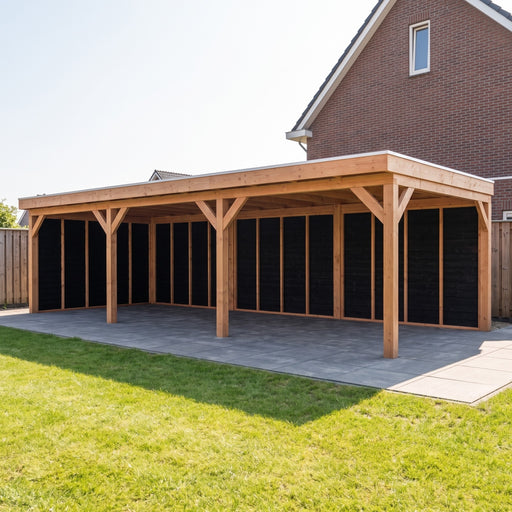 Douglas Overkapping Levo Zwart - 895x395cm - sfeerfoto