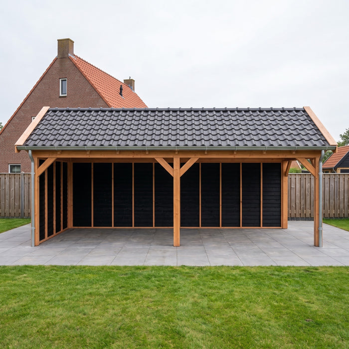 Douglas Zadeldak Klassiek Zwart - 770x305cm