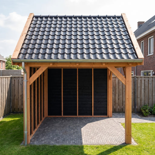 Douglas Zadeldak Landelijk Zwart - 345x370cm - Volledig op Maat
