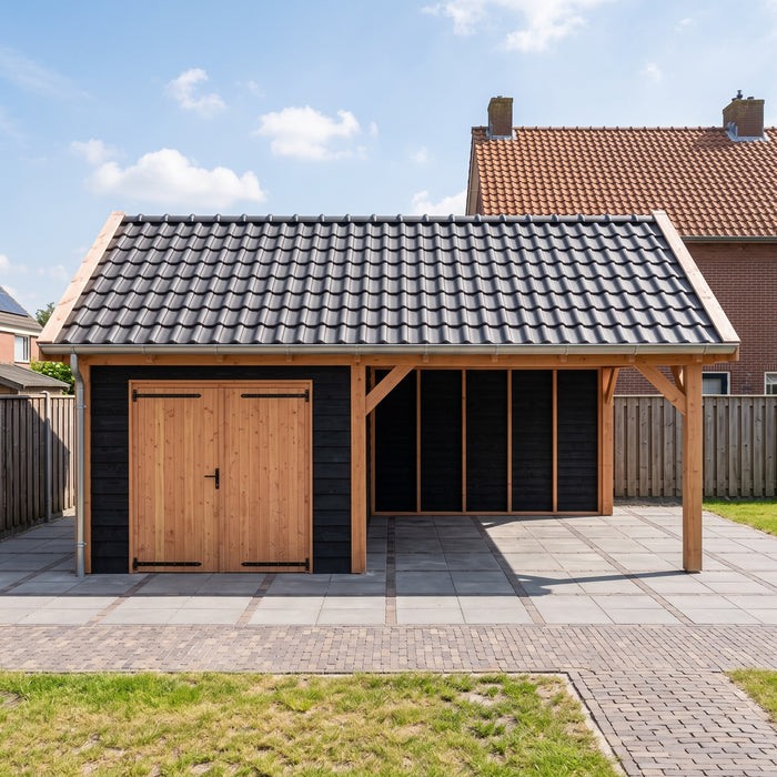 Douglas Zadeldak Landelijk Zwart - 700x370cm - Volledig op Maat