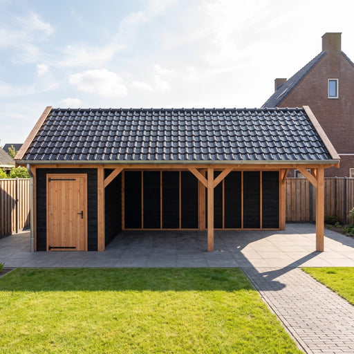 Douglas Zadeldak Landelijk Zwart - 815x370cm - Volledig op Maat
