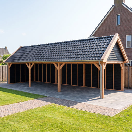 Douglas Zadeldak Landelijk Zwart - 1120x370cm - Volledig op Maat
