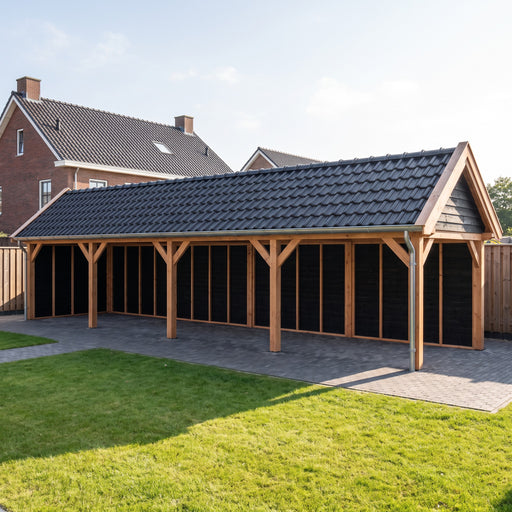 Douglas Zadeldak Landelijk Zwart - 1220x305cm - Volledig op Maat