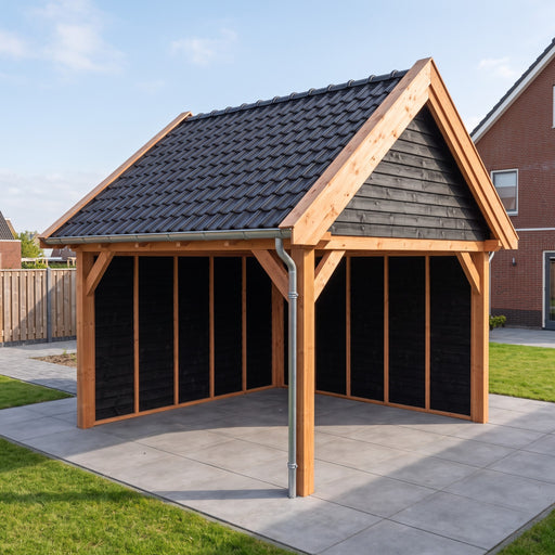 Douglas Zadeldak Landelijk Zwart - 410x370cm - Volledig op Maat