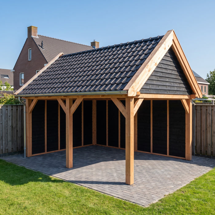 Douglas Zadeldak Landelijk Zwart - 530x370cm - Volledig op Maat