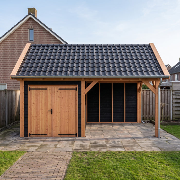 Douglas Zadeldak Landelijk Zwart - 585x305cm - Volledig op Maat