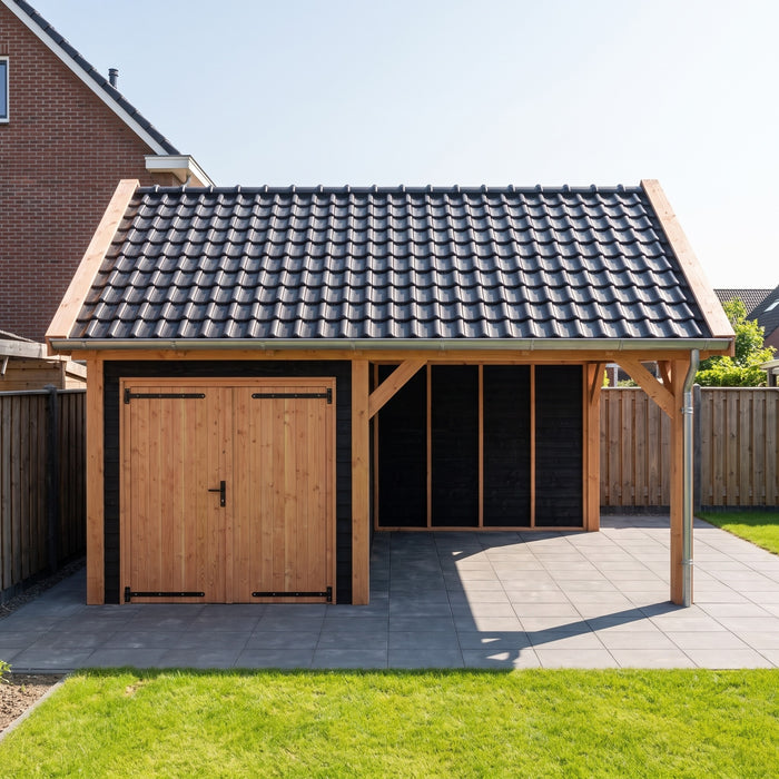 Douglas Zadeldak Landelijk Zwart - 585x370cm - Volledig op Maat