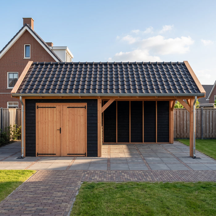 Douglas Zadeldak Landelijk Zwart - 700x305cm - Volledig op Maat