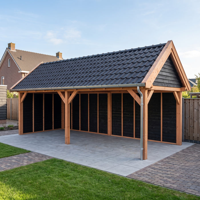 Douglas Zadeldak Landelijk Zwart - 765x305cm - Volledig op Maat