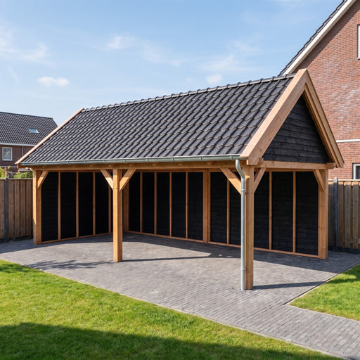 Douglas Zadeldak Landelijk Zwart - 765x370cm - Volledig op Maat