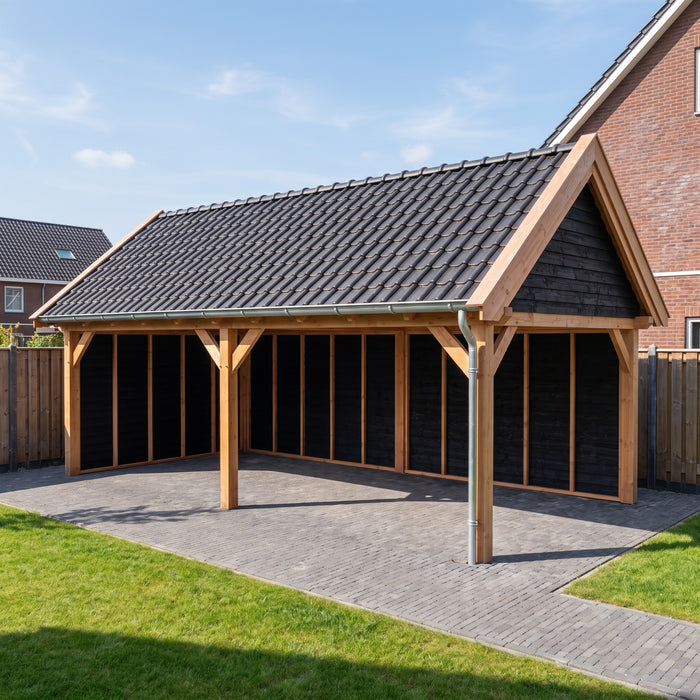 Douglas Zadeldak Landelijk Zwart - 765x370cm - Volledig op Maat