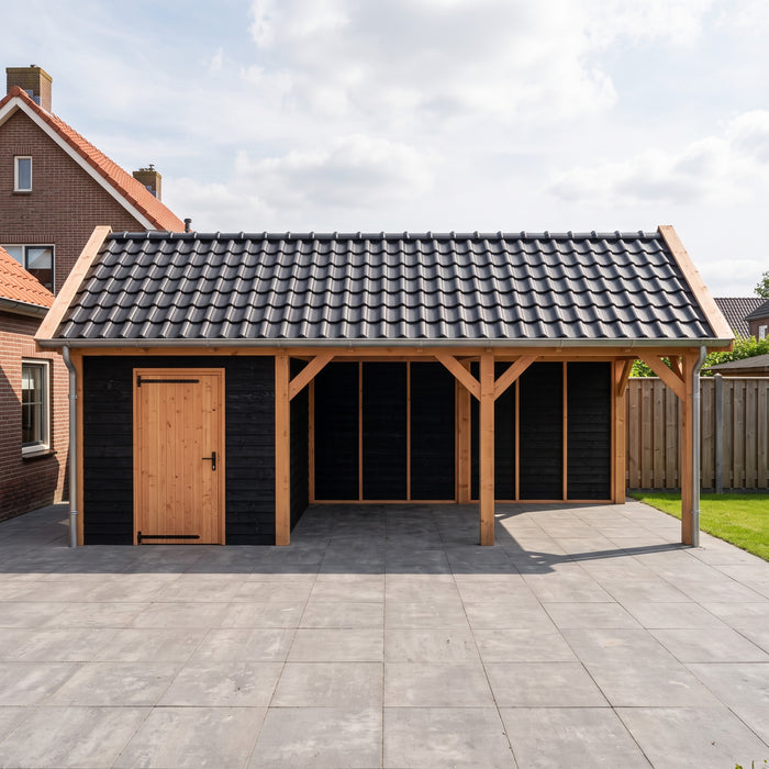 Douglas Zadeldak Landelijk Zwart - 770x305cm - Volledig op Maat