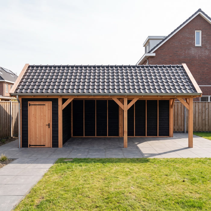 Douglas Zadeldak Landelijk Zwart - 815x305cm - Volledig op Maat