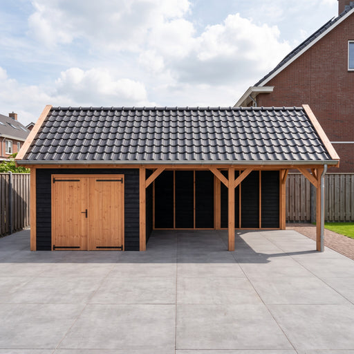Douglas Zadeldak Landelijk Zwart - 820x370cm - Volledig op Maat