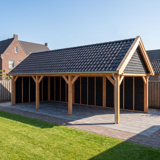 Douglas Zadeldak Landelijk Zwart - 930x370cm - Volledig op Maat