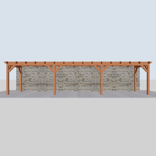 Douglas Aanbouwveranda - 1080x305cm - Volledig op Maat - vooraanzicht