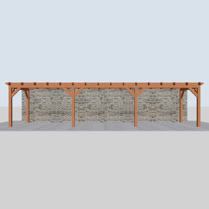 Douglas Aanbouwveranda - 1080x305cm - Volledig op Maat - vooraanzicht