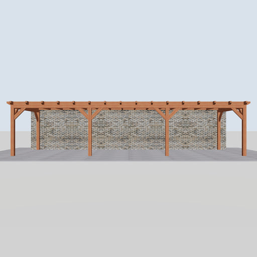 Douglas Aanbouwveranda - 1080x370cm - Volledig op Maat - vooraanzicht