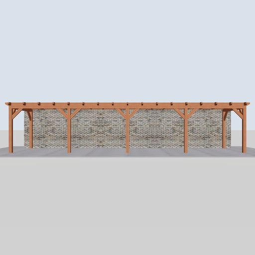 Douglas Aanbouwveranda - 1180x305cm - Volledig op Maat - vooraanzicht