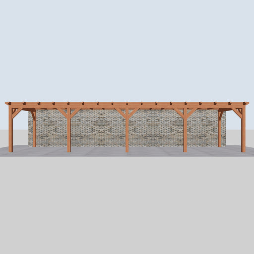 Douglas Aanbouwveranda - 1180x370cm - Volledig op Maat - vooraanzicht