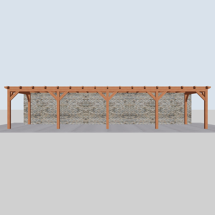 Douglas Aanbouwveranda - 1180x370cm - Volledig op Maat - vooraanzicht