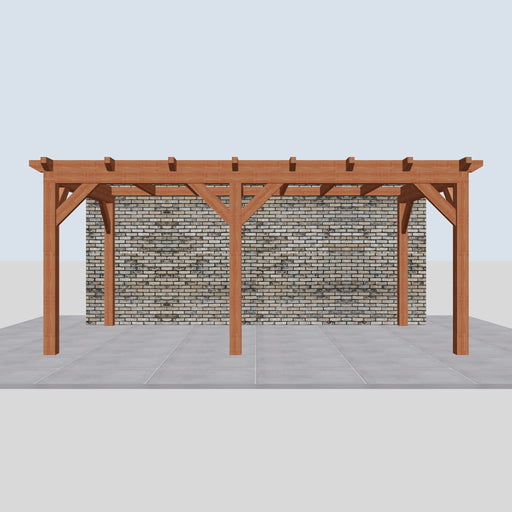 Douglas Aanbouwveranda - 545x305cm - Volledig op Maat - Links - vooraanzicht