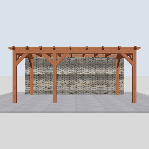 Douglas Aanbouwveranda - 550x305cm - Volledig op Maat - Links - vooraanzicht