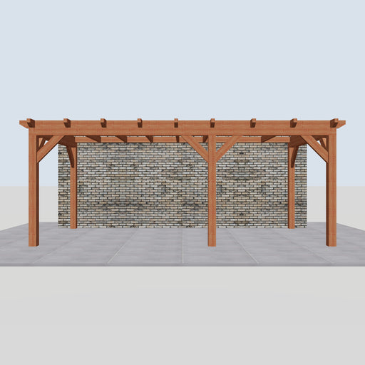 Douglas Aanbouwveranda - 610x305cm - Volledig op Maat - Rechts - vooraanzicht