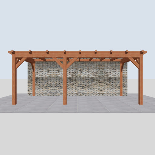 Douglas Aanbouwveranda - 610x370cm - Volledig op Maat - Rechts - vooraanzicht