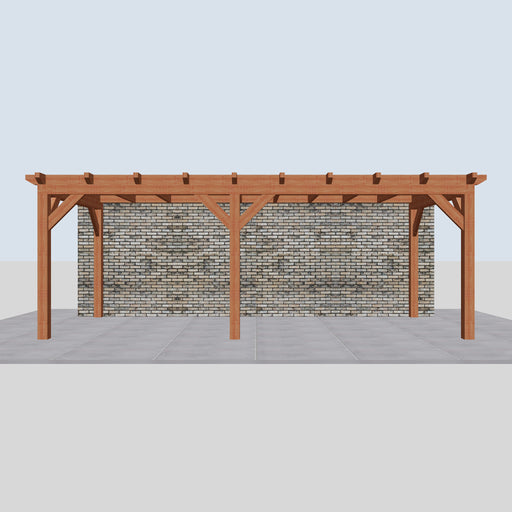 Douglas Aanbouwveranda - 660x305cm - Volledig op Maat - Links - vooraanzicht