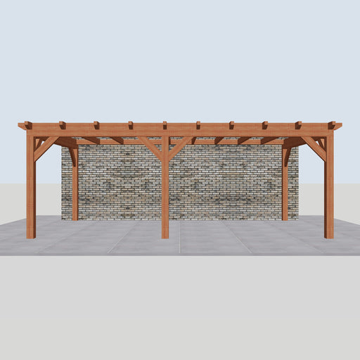 Douglas Aanbouwveranda - 660x370cm - Volledig op Maat - Links - vooraanzicht