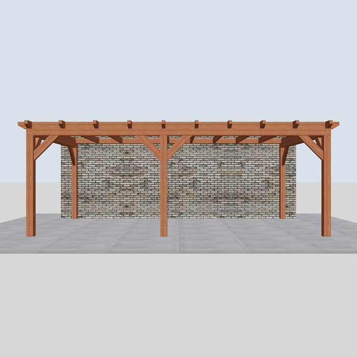 Douglas Aanbouwveranda - 660x370cm - Volledig op Maat - Links - vooraanzicht