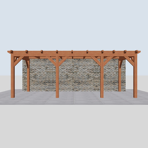 Douglas Aanbouwveranda - 670x305cm - Volledig op Maat - Rechts - vooraanzicht